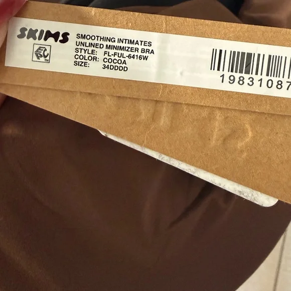 SKIMS SMOOTHING INTIMATES UNLINED MINIMIZER BRA NWT 34DDDD - Picture 3 of 3